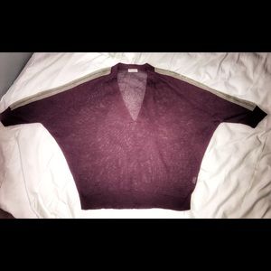 Brunello Cucinelli Purple Knit Sweater